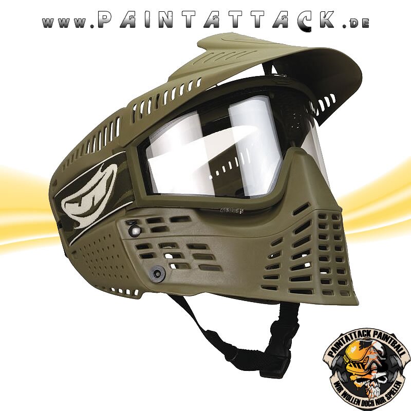 JT Spectra Pro Shield thermal Paintball Maske oliv