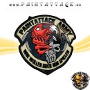 Paintattack Paintball 3D Rubberpatch Rot