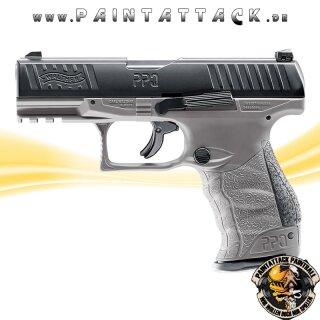 Walther PPQ M2 T4E Tungsten Gray Mag Fed Paintball Pistole - RAM Waffe