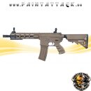 Tippmann Recon AEG CQB 9,5 Zoll mit M-Lok Shroud 6mm BB Airsoft Gewehr TAN