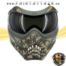 VForce Grill Paintball Maske SE Woodlands Camo mit Smoke Thermal Glas