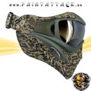 VForce Grill Paintball Maske - SE Circuit Camo Earth mit Quicksilver Thermal Glas