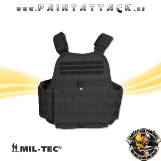 Plate Carrier Weste schwarz Molle