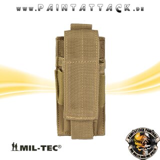 Magazintasche für Magazine von Pistolen single Molle coyote