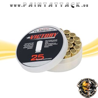 Flashbang Platzpatronen 9 mm P.A.K. Effektmunition mit Feuerblitz 25 Stk.