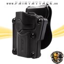 Universalholster für über 60 Pistolen CYTAC Mega-Fit schwarz Holster für Linkshänder