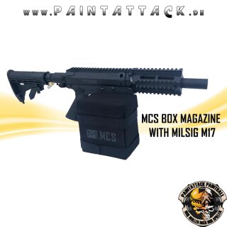 MCS Box Drive Gen2 Magfed Magazin für Milsig Valken M17 Boxmag schwarz