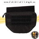 Drop Down Pouch für taktische Westen - schwarz