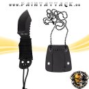 Neck Knife Paracord mit Kette zum Umhängen 10,5cm