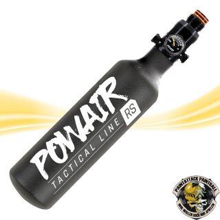 Paintball HP Flasche tactical Line 0,23L 300bar mit PowAir MaxReg Regulator 300 Bar