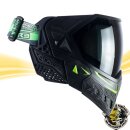 Empire EVS Paintball Maske schwarz - lime green mit 2 Maskengläsern  (Clear und Ninja)