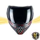 Empire EVS Paintball Maske schwarz - rot mit 2 Maskengläsern  (Clear und Ninja)