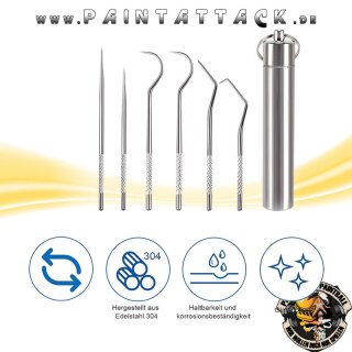 O-Ring Entferner Set - Paintball spezial Werkzeug 6 Stück mit Etui