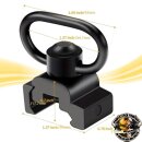 QD Sling Mount mit Push Button Trageriemen Halterung mit Schnellverschluss Sling Swivel Mount T22mm Picatinny Schiene