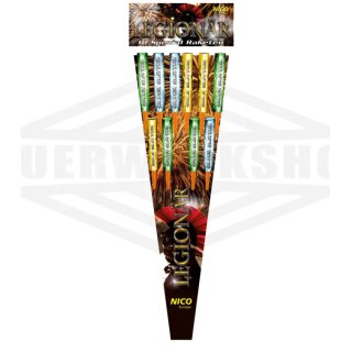 *Legionär* 10er Silvesterrakten Sortiment Nico Silvester Feuerwerk Pyrotechnik