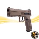 ASG CZ P-09 Airsoft GBB Pistole ab 18 mit Polymer Schlitten - TAN
