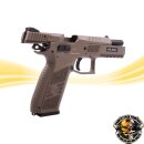 ASG CZ P-09 Airsoft GBB Pistole ab 18 mit Polymer Schlitten - TAN