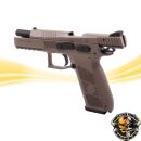 ASG CZ P-09 Airsoft GBB Pistole ab 18 mit Polymer Schlitten - TAN