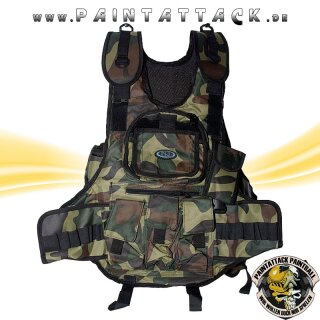 New Legion Tactical weste / Battle Weste / Chest Protector für Softair und Paintball - WOODLAND CAMO