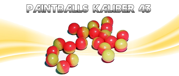 Paintballs Kaliber 43-50 Paintballs Kaliber 43-50