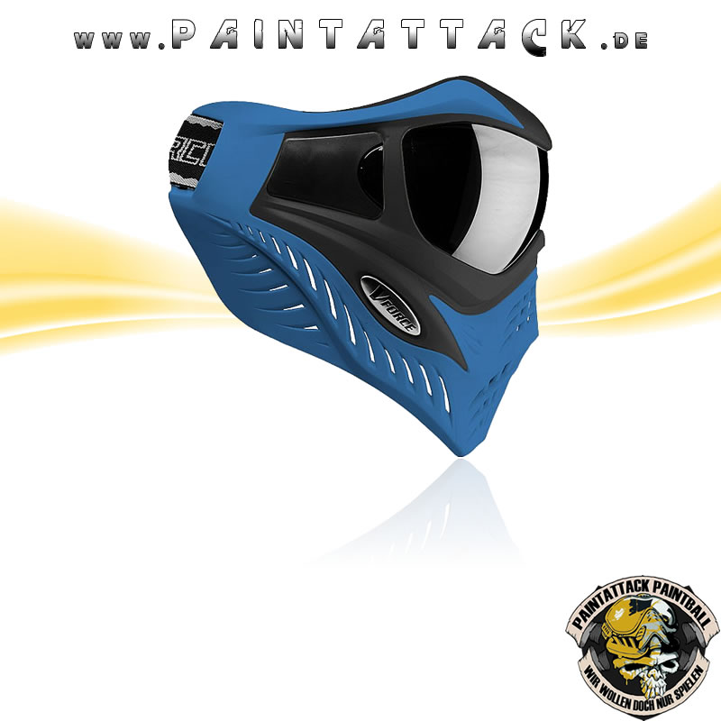 vforce grill paintball thermal maske limited blue on black mit blue on black cover